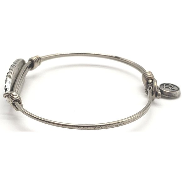 Silvertone Luca And Danni Bangle Snowflake Bracelet - Picture 7 of 8